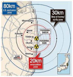 map japan security perimeter fukushima daiichi