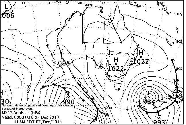 Perth Synoptic Chart