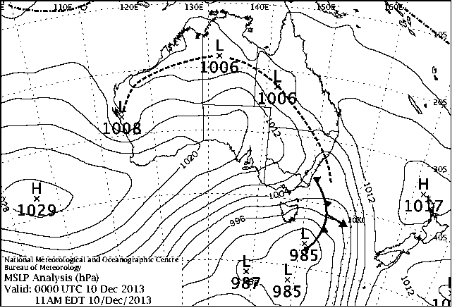 Perth Synoptic Chart